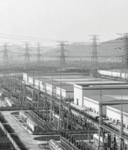 电力工厂输电塔全景9556#横屏 