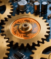 电路板上的芯片特写()14215#横屏 