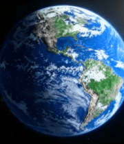 地球太空视角展示1689#横屏 