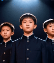 少年合唱团舞台合唱场景11553#横屏 