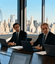 商务人士于办公室开会场景7220#横屏 