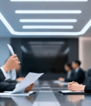 商务人士会议室交流讨论5575#横屏 