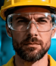 戴安全帽护目镜的工业男性12631#横屏 