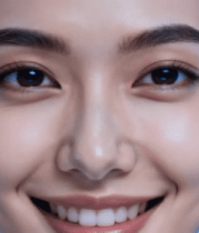 戴科技耳机微笑的女性4644#横屏 