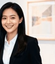 商务女性办公室微笑形象7847#横屏 