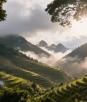 山间梯田自然风光(2)11912#横屏 