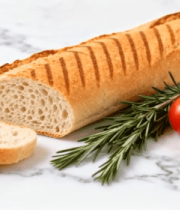 大理石台面上的法棍面包(1)1498#横屏 