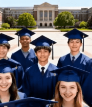 大学毕业生校园合影3672#横屏 