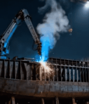 船厂机械焊接作业素材14538#横屏 