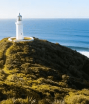 山顶灯塔与海洋风景3467#横屏 