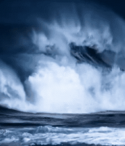大海汹涌海浪翻滚实景1281#横屏 