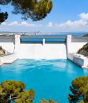 大坝自然风光全景6157#横屏 