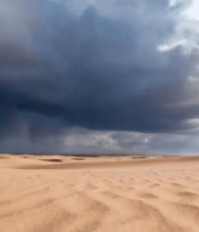 沙漠上空积雨云自然景观7047#横屏 
