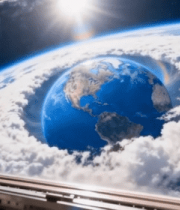 从空间站舷窗看地球景观2058#横屏 