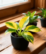 窗台上的盆栽绿植12951#横屏 