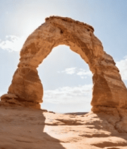 沙漠拱形岩石自然风光4359#横屏 