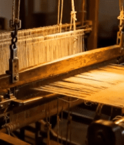 传统织布机纺织画面11204#横屏 