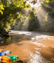 森林湖畔星空夜景821#横屏 