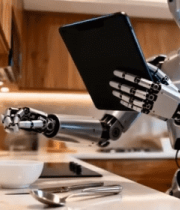 厨房中机器人使用平板电脑(1)7242#横屏 