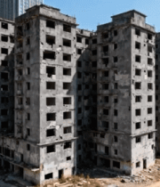 	 城市中废弃烂尾楼景象8661#横屏 