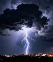 城市上空乌云密布景象4717#横屏 