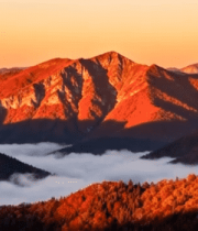 秋日山脉森林自然风光6996#横屏 