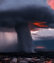 城市上空巨大积雨云景观10858#横屏 