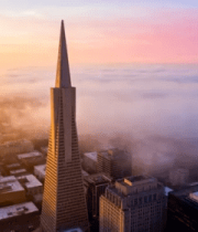 城市高楼云海日出景观10882#横屏 