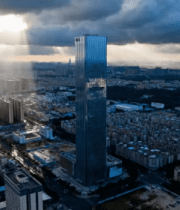 城市高楼大厦航拍全景1955#横屏 