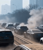 城市道路汽车拥堵场景7907#横屏 