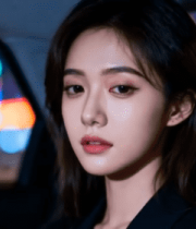 车内女性近景特写7503#横屏 