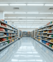 超市货架商品陈列画面8173#横屏 