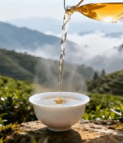 茶园中倒茶场景4371#横屏 