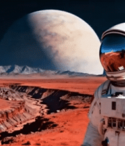 宇航员火星表面探索场景94#横屏 