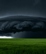 	 草原上空巨大积雨云景观7698#横屏 