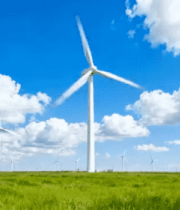 草原上的风力发电风车1162#横屏 