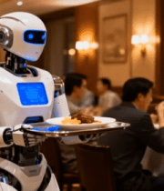 餐厅机器人送餐服务7943#横屏 