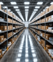 仓库内货架货物全景5598#横屏 