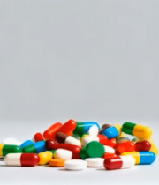 彩色药丸胶囊掉落素材14478#横屏 