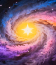 	 彩色羽毛星云宇宙背景12620#横屏 