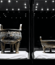 博物馆内展示古代文物6200#横屏 