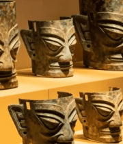 博物馆青铜面具展示1137#横屏 