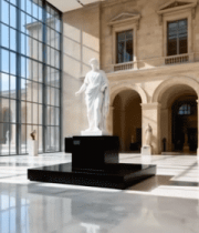 博物馆室内雕塑艺术场景11350#横屏 