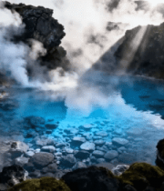 冰岛蓝湖地热温泉自然景观4846#横屏 