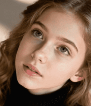 闭眼女孩面部特写素材9582#横屏 