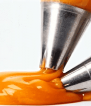 裱花嘴挤出橙色液体素材8217#横屏 