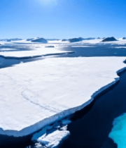 北极冰川与浮冰景观7657#横屏 