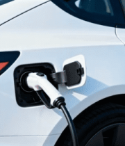 白色新能源汽车充电画面4420#横屏 