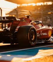 赛道上的红色赛车(1)5963#横屏 