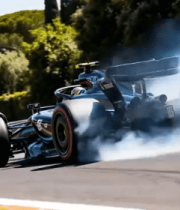 赛道上赛车漂移瞬间6253#横屏 